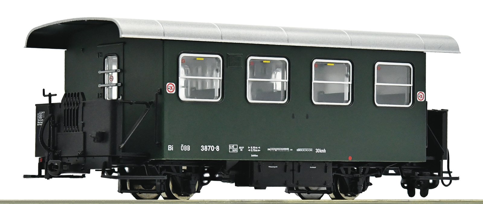 Narrow-gauge ribbed wagon, ÖBB, HOe, Roco 6240008