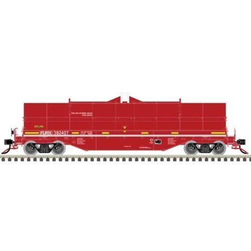 42′ Coil Steel Car with Fishbelly Side Sill - Ready to Run - Master¨ -- First Union Rail FURX 382426 (Ex-NOKL, red, white, ye