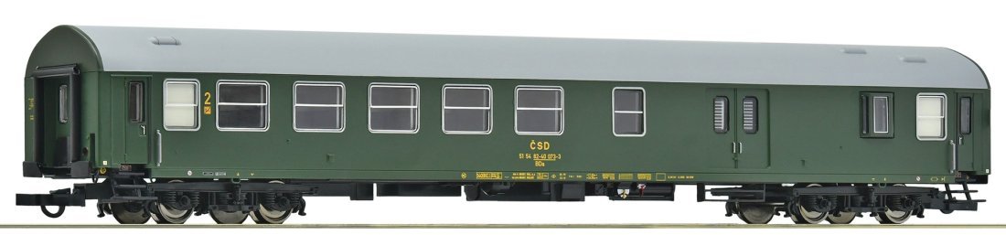 2nd class passenger coach with baggage compartment, CSD, HO, Roco 6200171