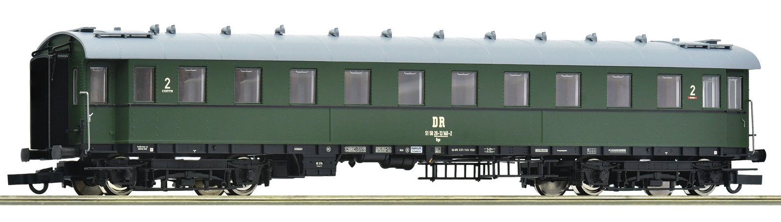 2nd class standard express train coach, DR, HO, Roco 6200202