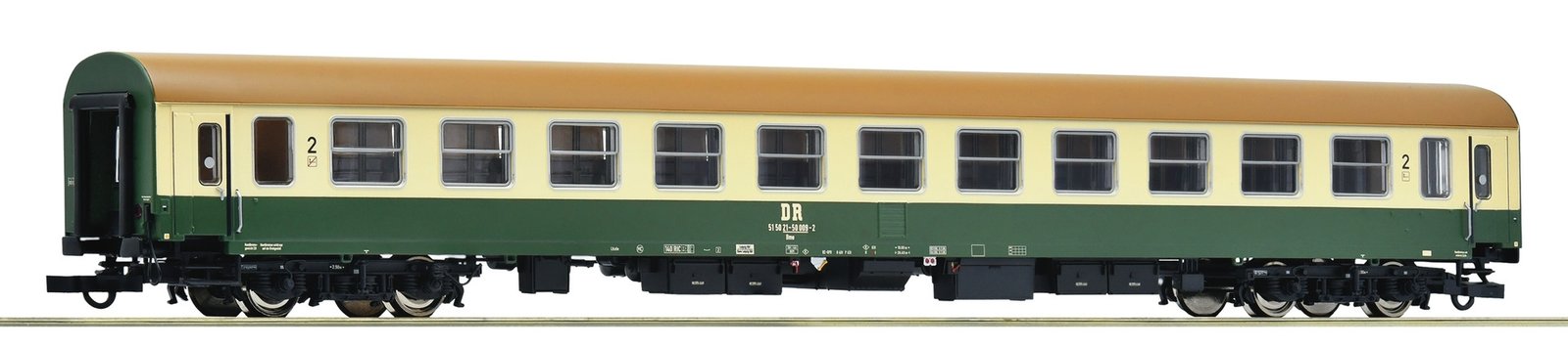 2nd class express train coach, DR, HO, Roco 6200117