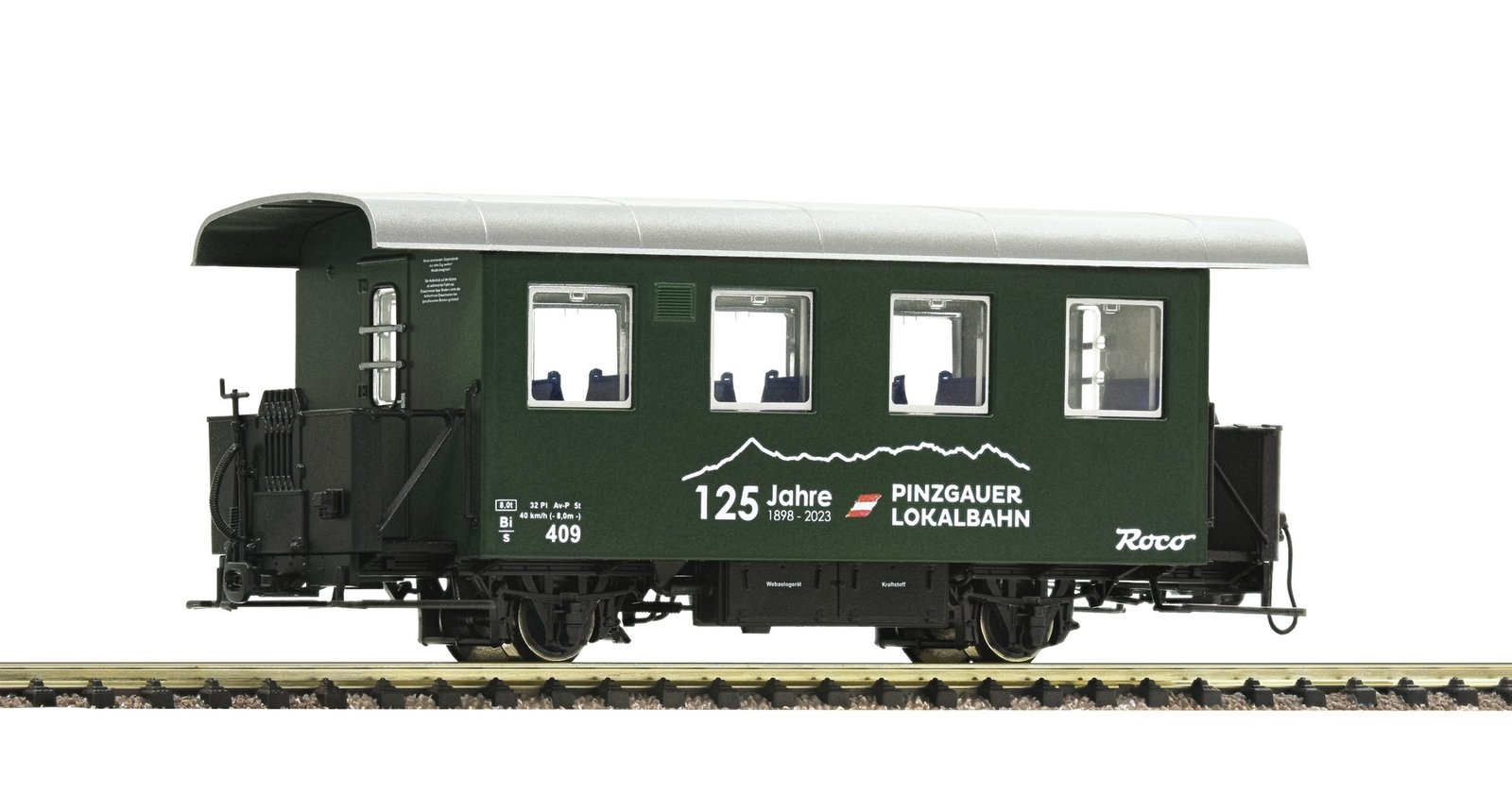 Narrow-gauge ribbed wagon, PLB, HOe, Roco 6240125