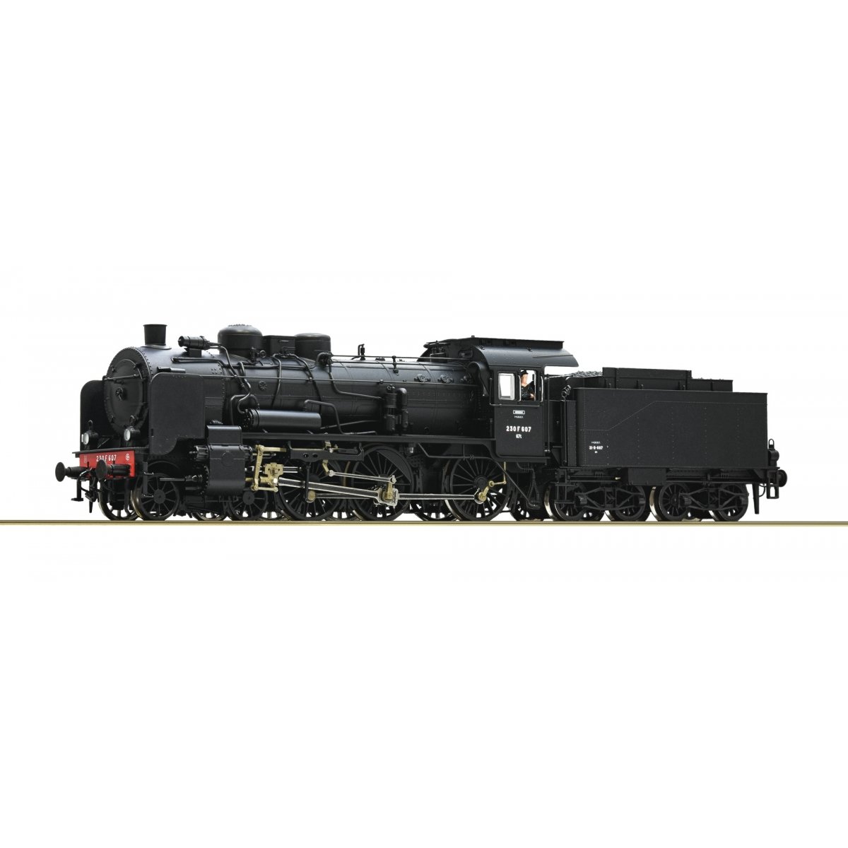 Steam locomotive 230 F 607, SNCF, HO, Roco 79386