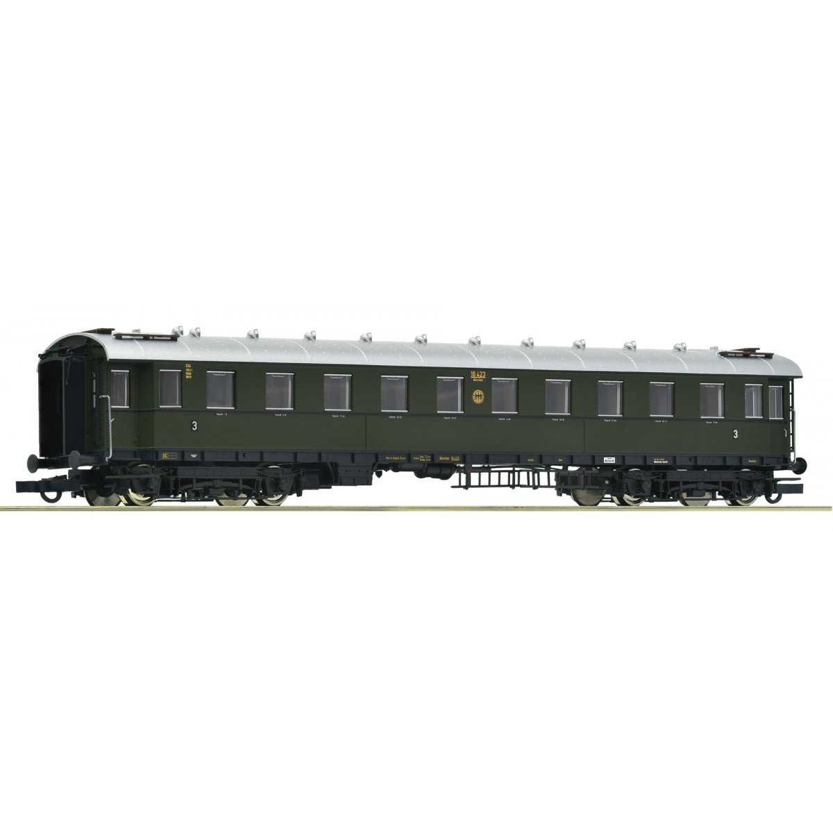 3rd class standard express train coach, DRG, HO, Roco 6200138