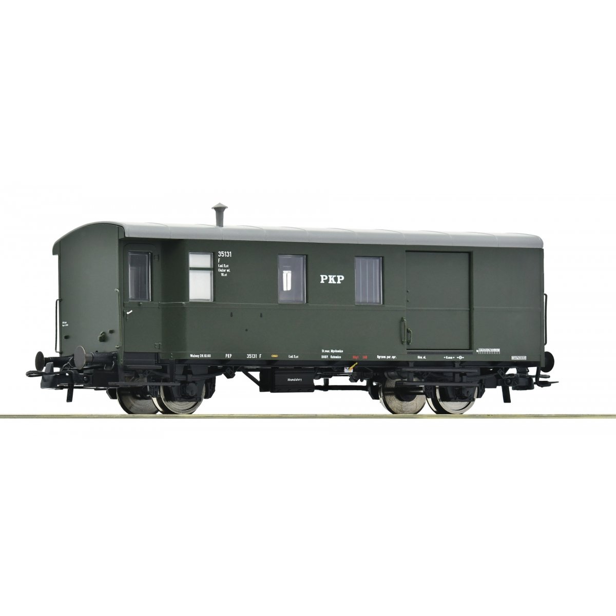 Goods train luggage coach, PKP, HO, Roco 6200101