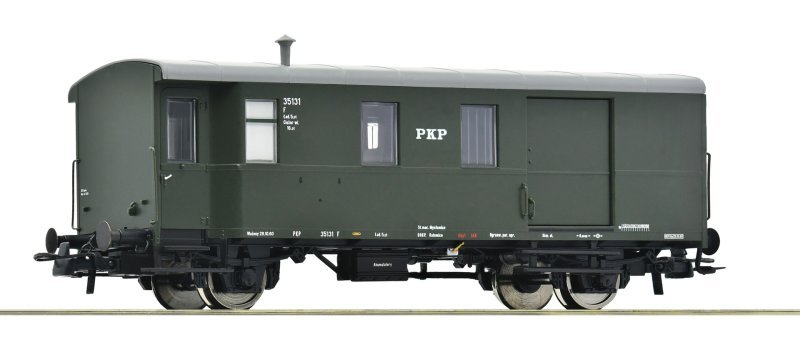 Goods train luggage coach, PKP, HO, Roco 6200101