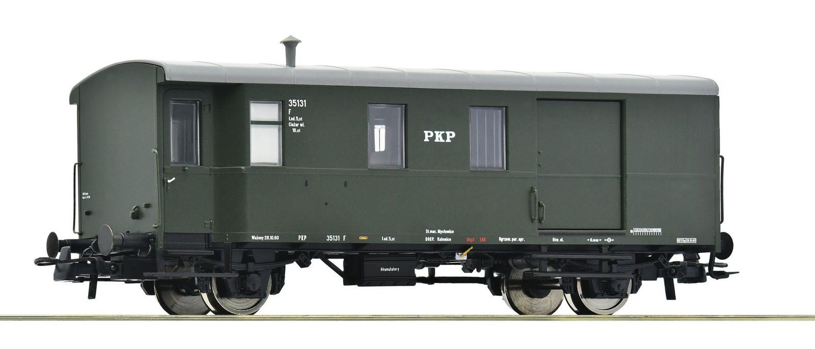 Goods train luggage coach, PKP, HO, Roco 6200101