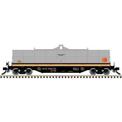 42′ Coil Steel Car with Fishbelly Side Sill - Ready to Run - Master¨ -- Kansas City Southern 720023 (gray, black, red, yellow