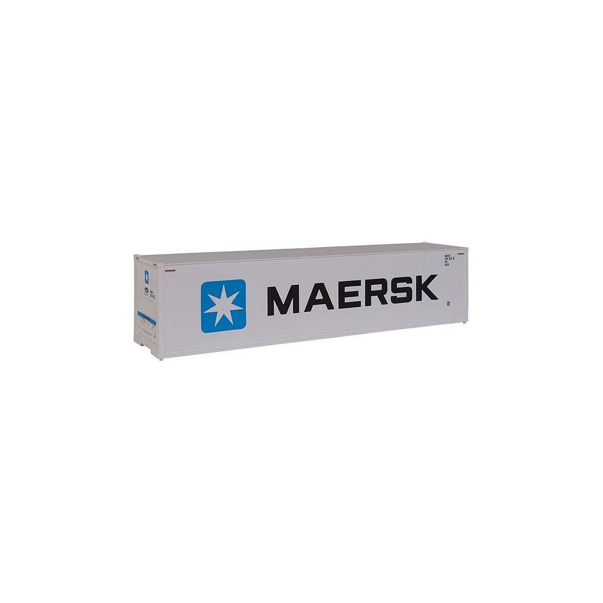 40′ Hi Cube Smooth Side Reefer Container - Assembled -- Maersk, HO, Walthers SceneMaster 8353