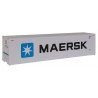 40′ Hi Cube Smooth Side Reefer Container - Assembled -- Maersk, HO, Walthers SceneMaster 8353