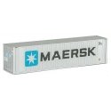 40′ Hi Cube Ribbed Side Container - Assembled -- Maersk, N, Walthers SceneMaster 8801
