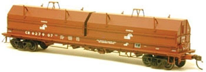 Evans 100-Ton Coil Car - Ready to Run -- Conrail (oxide, white, angled hoods), HO, Intermountain Railway Company 32515
