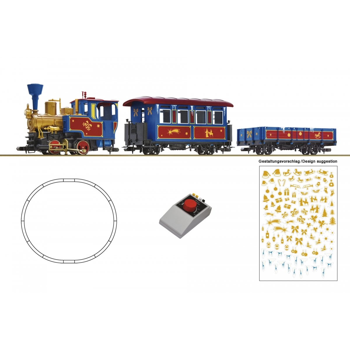Analogue set: Christmas train, 0e, Roco 5100003