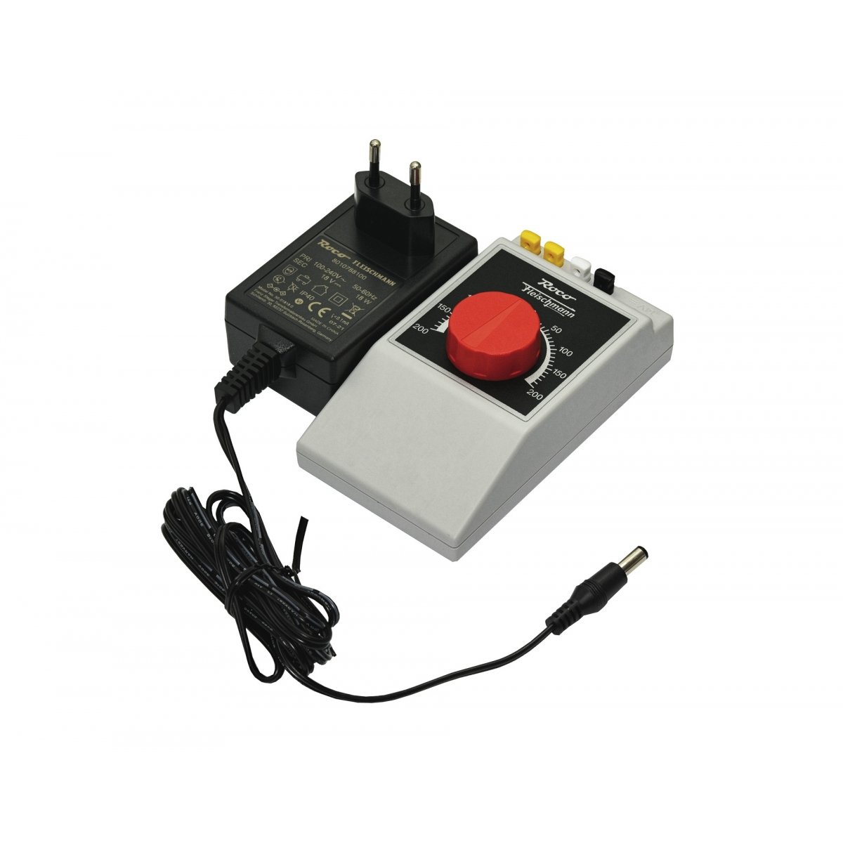 Train controller and plug-in power supply, Spurneutral, Roco 10798
