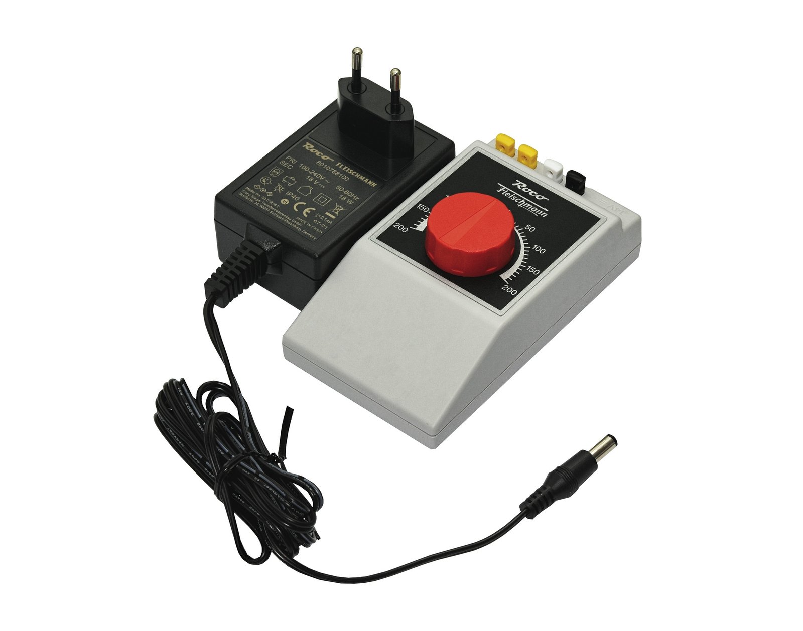 Train controller and plug-in power supply, Spurneutral, Roco 10798