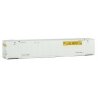 53′ Singamas Corrugated-Side Container - Assembled -- J.B. Hunt (white, yellow, black), HO, Walthers SceneMaster 8522