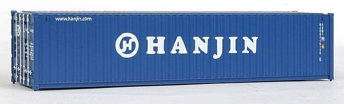 40′ Corrugated Container - Assembled -- Hanjin, HO, Walthers SceneMaster 8158