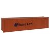40′ Hi Cube Corrugated Container w/Flat Roof - Assembled -- Hapag-Lloyd, HO, Walthers SceneMaster 8204