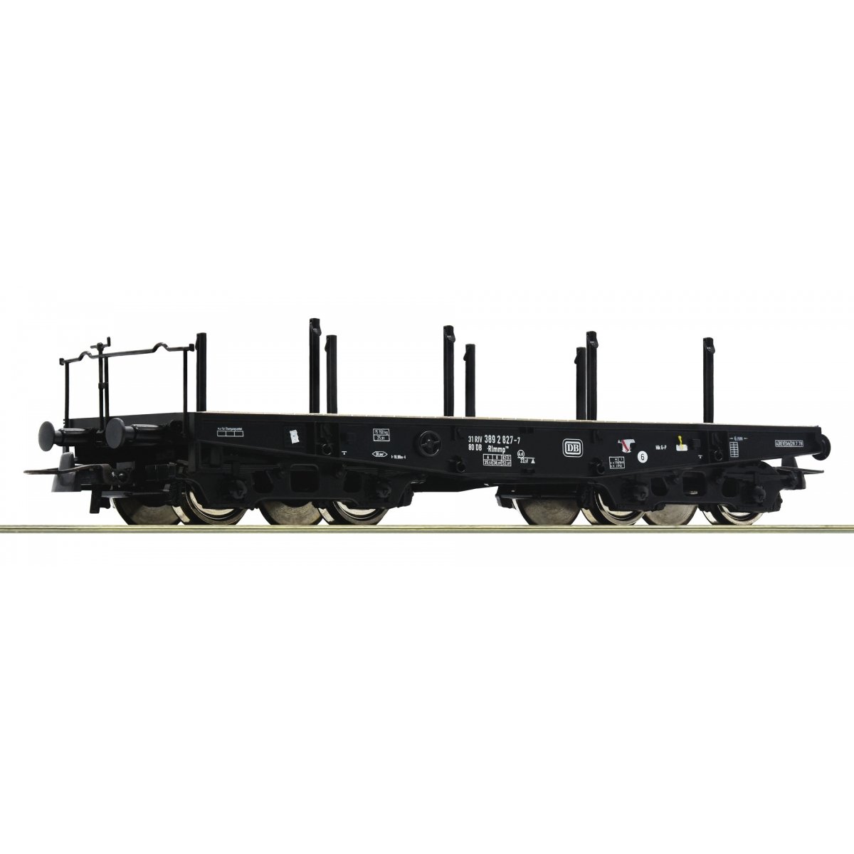 Heavy duty flat wagon, DB, HO, Roco 46380