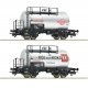 2 piece set: Tank wagons, SJ, HO, Roco 6600193