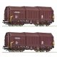 2 piece set: Telescopic hood wagons, ÖBB, HO, Roco 6600132