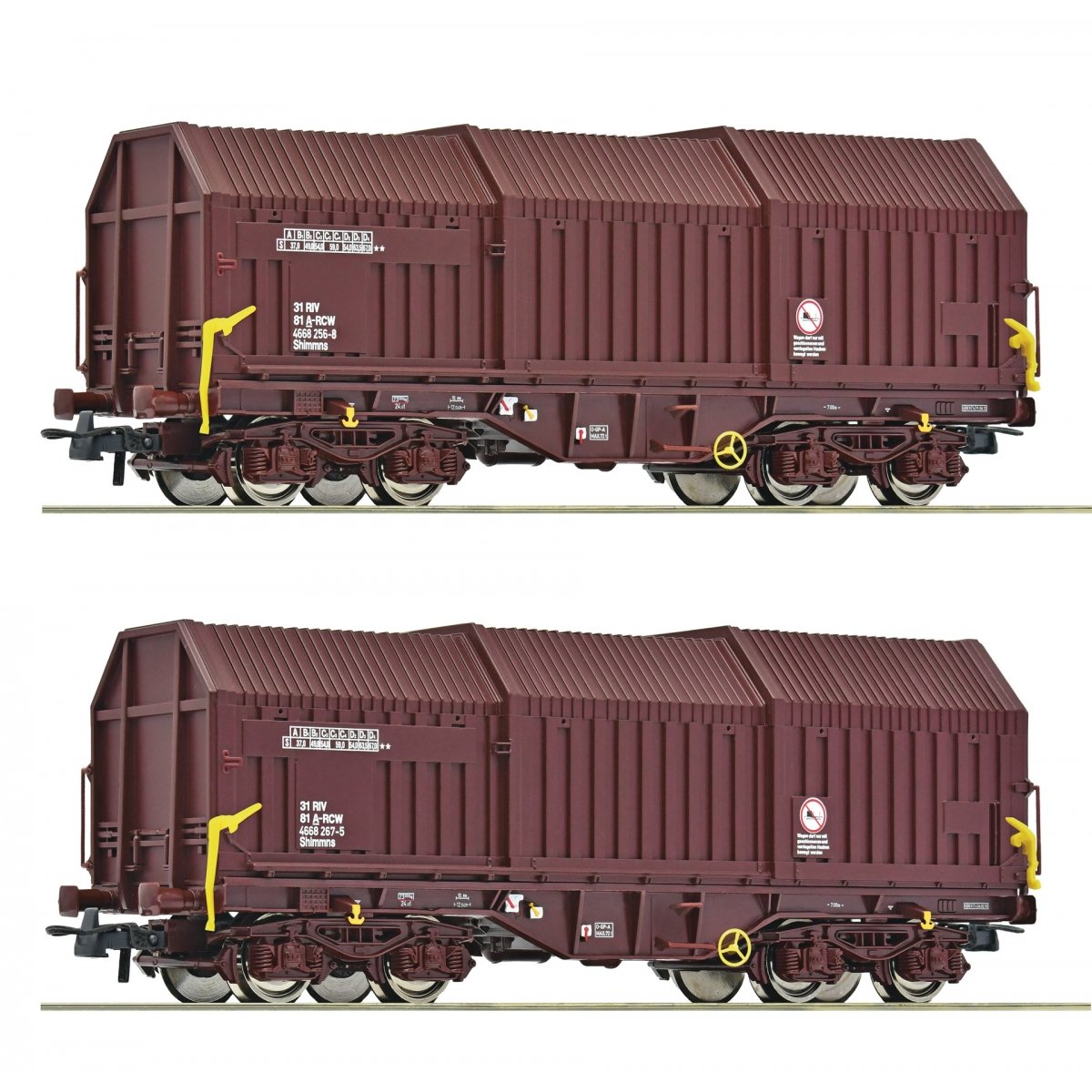 2 piece set: Telescopic hood wagons, ÖBB, HO, Roco 6600132