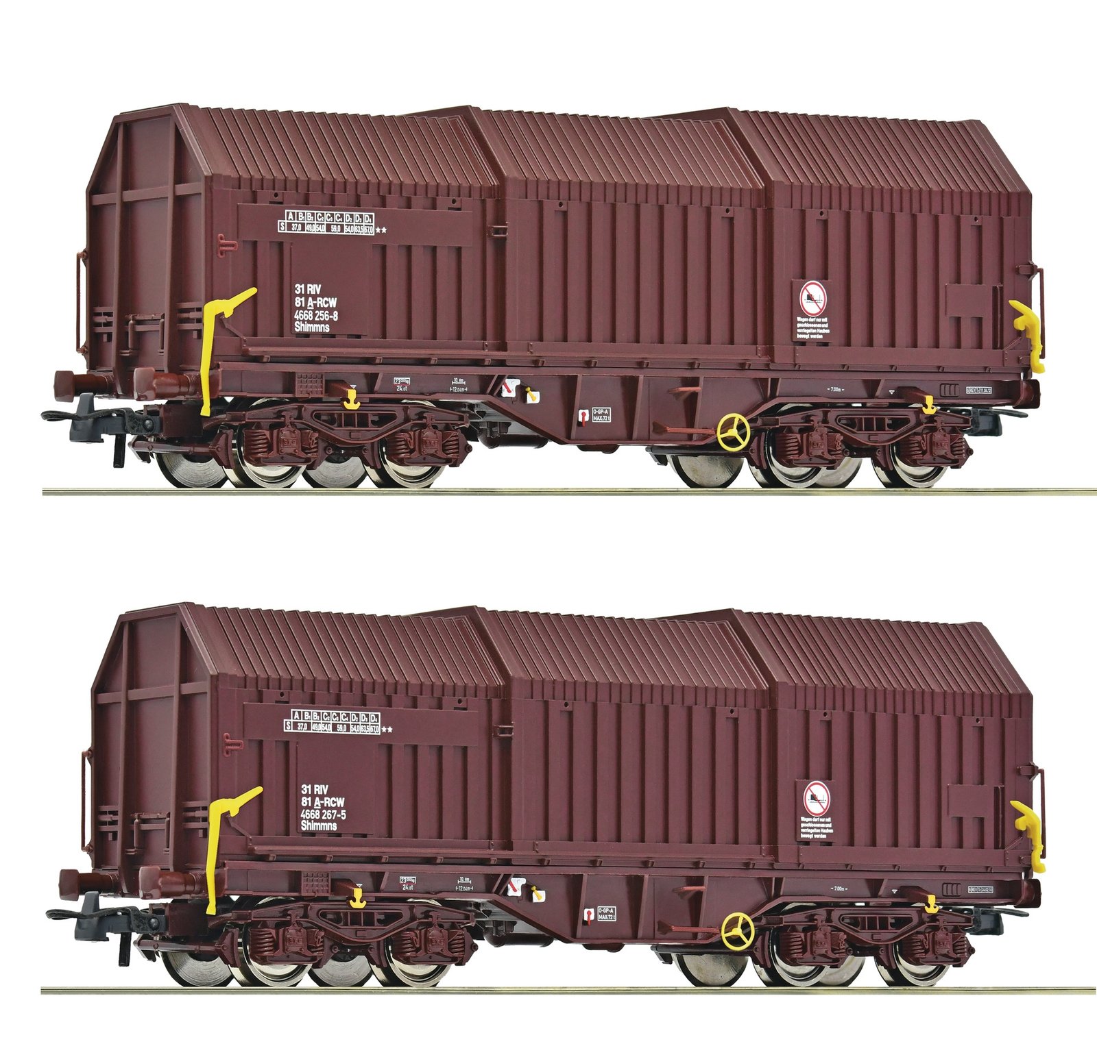 2 piece set: Telescopic hood wagons, ÖBB, HO, Roco 6600132