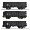 3 piece set: Open goods wagons, SNCF, HO, Roco 6600141