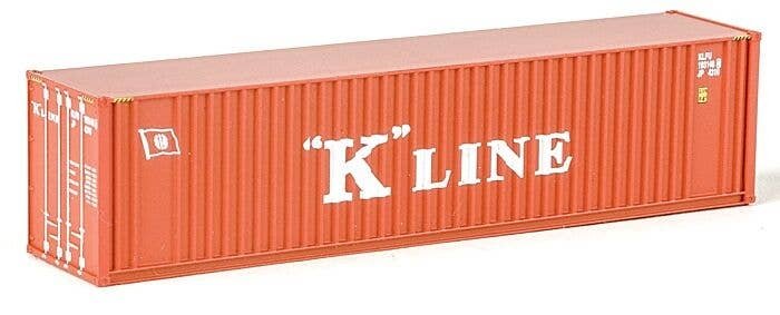 40′ Hi Cube Ribbed Side Container - Assembled -- K-Line, N, Walthers SceneMaster 8803