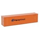 40′ Hi Cube Ribbed Side Container - Assembled -- Hapag-Lloyd, N, Walthers SceneMaster 8804