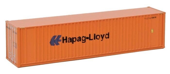 40′ Hi Cube Ribbed Side Container - Assembled -- Hapag-Lloyd, N, Walthers SceneMaster 8804