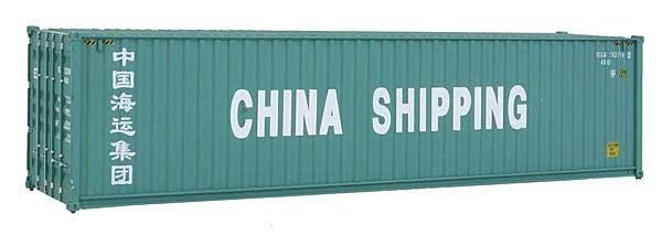 40′ Hi Cube Corrugated Side Container - Assembled -- China Shipping, HO, Walthers SceneMaster 8256
