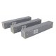 53′ Singamas Corrugated Side Container - 3-Pack -- Run Rail, HO, Walthers SceneMaster 18506