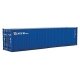 40′ Hi-Cube Corrugated-Side Container - Assembled -- NYK Lines (blue, white, red), HO, Walthers SceneMaster 8265