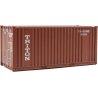 20′ Corrugated Container with Flat Panel - Assembled -- Triton (brown, white), HO, Walthers SceneMaster 8004