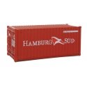 20′ Corrugated Container - Assembled -- Hamburg Sud, HO, Walthers SceneMaster 8058
