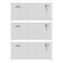 20′ Fully Corrugated Container - 3-Pack -- Gateway, HO, Walthers SceneMaster 18051