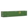 53′ Singamas Corrugated Side Container - Ready to Run -- EMP (green, yellow), HO, Walthers SceneMaster 8503