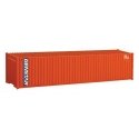 40′ Corrugated Container - Assembled -- Genstar (orange, blue, white), HO, Walthers SceneMaster 8152