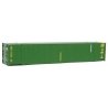53′ Singamas Corrugated-Side Container - Ready to Run -- Alaska Marine Lines (green, yellow), HO, Walthers SceneMaster 8510