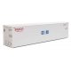 40′ Hi-Cube Smooth-Side Reefer Container - Assembled -- Mitsui Overseas Lines - SEACO/MOL (white, blue, red), HO, Walthers Sce