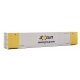 53′ Singamas Corrugated-Side Container - Assembled -- Axsun (gray, yellow, black), HO, Walthers SceneMaster 8527