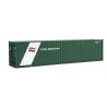 40′ Hi-Cube Corrugated-Side Container - Assembled -- Linea Mexicana (green, white), HO, Walthers SceneMaster 8270