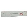 53′ Singamas Corrugated-Side Container - Assembled -- Canadian National (white, gray, red Worldwide Logo), HO, Walthers SceneM
