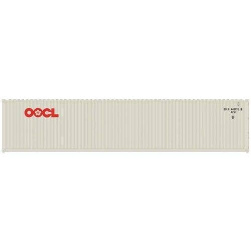 40′ Standard-Height Container 3-Pack - Assembled - Master(R) -- Orient Overseas Container Line Set 1 (gray, red), N, Atlas Mod