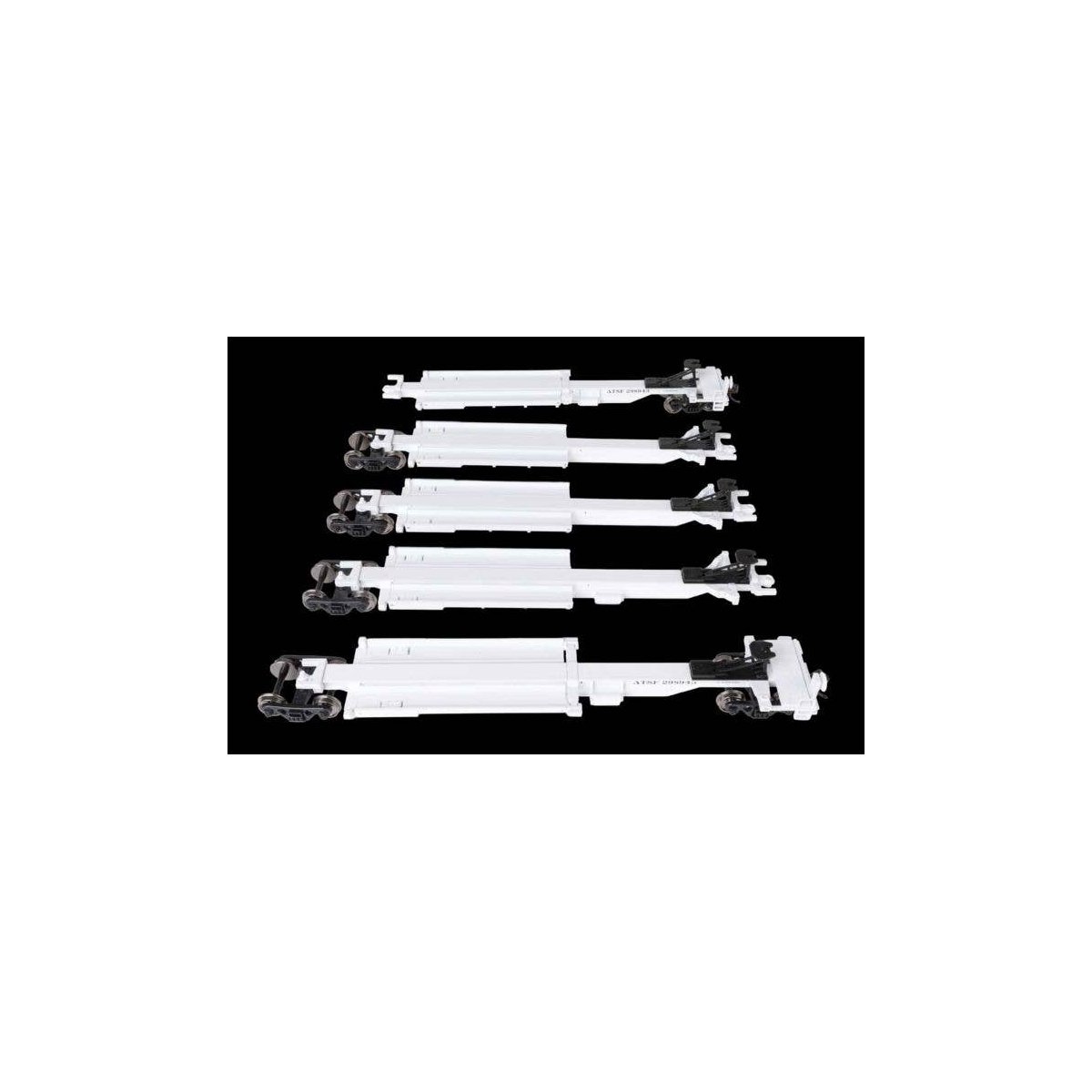 263` Five-Unit All-Purpose 48` Spine Car - Ready to Run -- Santa Fe 298943, HO, WalthersMainline 5261