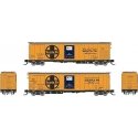 Class RR-60 Mechanical Reefer 4-Pack - Ready to Run -- Santa Fe 2 (orange, blue, black, Ship a, N, Rapido Trains Inc 561008