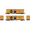 Class RR-60 Mechanical Reefer 4-Pack - Ready to Run -- Santa Fe 2 (orange, blue, black, Ship a, N, Rapido Trains Inc 561008