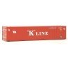 45′ CIMC Container - Assembled -- K-Line (red, white), HO, Walthers SceneMaster 8563