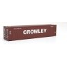 45′ CIMC Container - Assembled -- Crowley (brown, white), HO, Walthers SceneMaster 8571